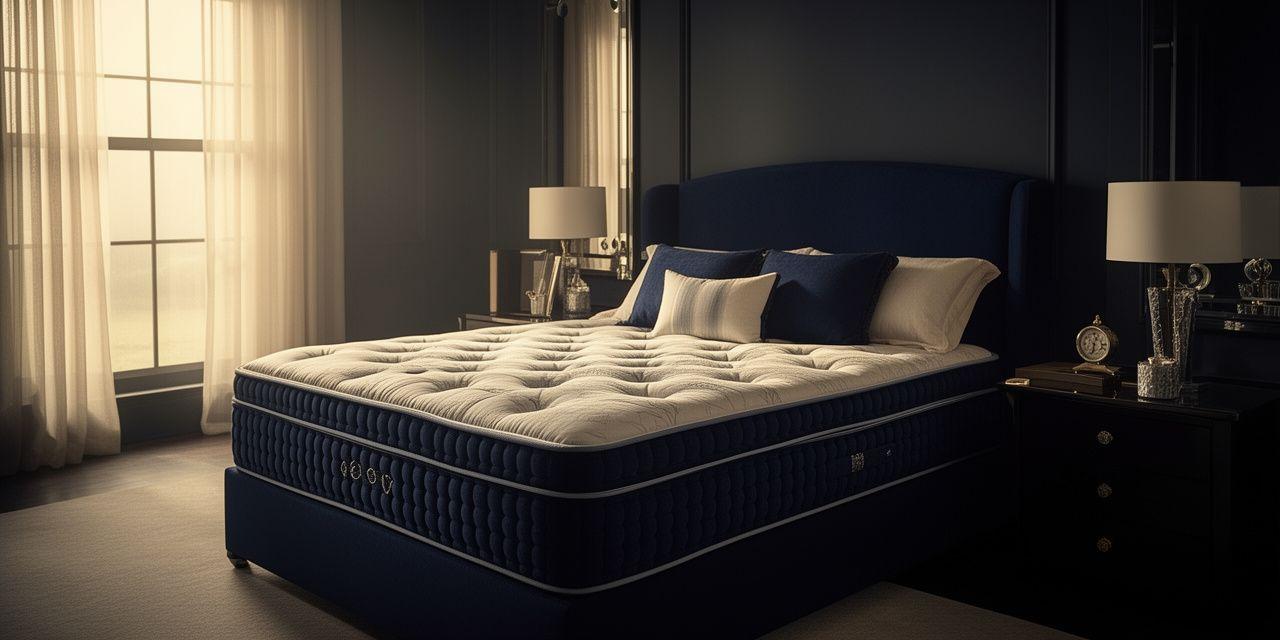Luxury bedroom with a premium Borealis Slumber mattress