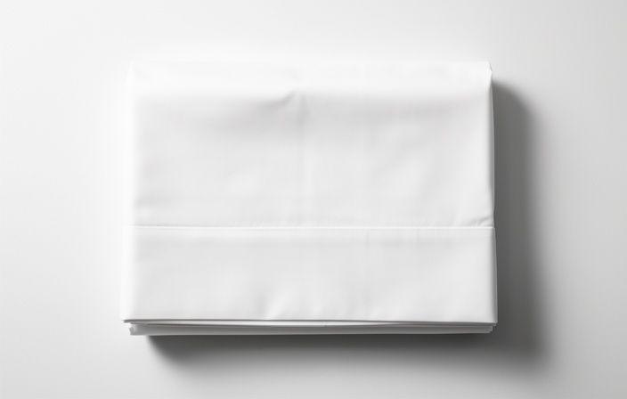 Close up of white Egyptian cotton sheets